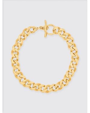 Saint Laurent Brass Necklace - Metallic