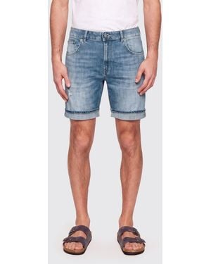 Dondup Stretch Denim Shorts - Blue