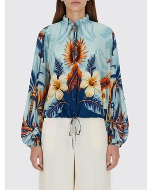 F.R.S For Restless Sleepers F.R. For Restless Sleepers Printed Silk Blouse F.R. For Restless Sleepers - Blue