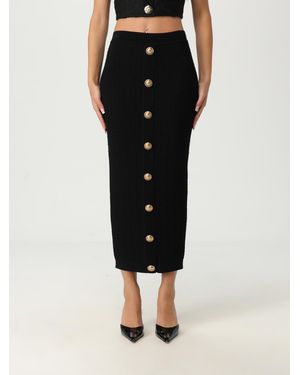 Balmain Gonna Midi - Nero