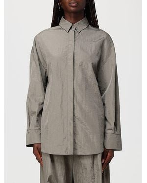 Max Mara Relaxed Technical Canvas Shirt - Gray