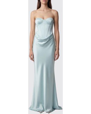 ROTATE BIRGER CHRISTENSEN Satin Bustier Dress - Blue