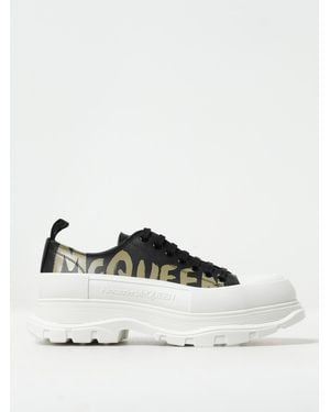 McQueen Sneakers Tread Slick Graffiti - Bianco