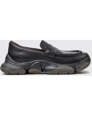 Camper Karst 2 Smooth Leather Penny Loafers With Vibram Sole - White