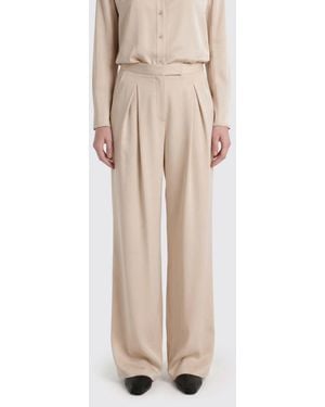 Max Mara Pure Pure Stretch Silk Palazzo Trousers Max Mara - Natural