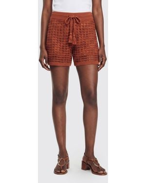 Roberto Collina Crochet Shorts - Red