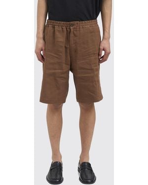 Paolo Pecora Linen Blend Shorts - Natural