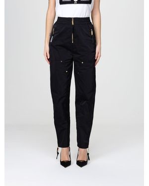 Elisabetta Franchi Straight Crêpe Trousers - Blue