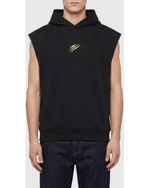 Philipp Plein Printed Hooded Sweatshirt - Black