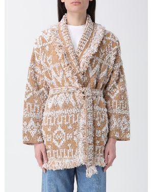 Alanui Jacquard Robe Cardigan - Natural