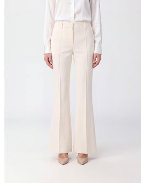 Alberto Biani Mid-Rise Flared Crêpe Pants With Concealed Closure - Pink