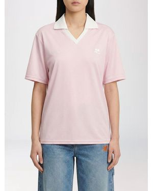 Courreges CourrÈ Ges Polyester Polo With Logo - Red