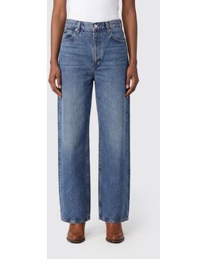 FRAME Paloma Baggy Denim Jeans - Blue