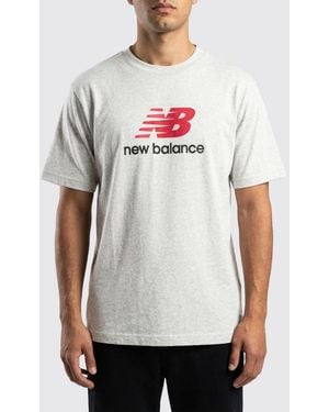 New Balance T-Shirt Herren - Weiß