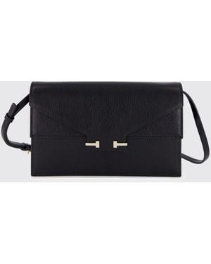 Tom Ford Aube Calf Leather Shoulder Bag - Black