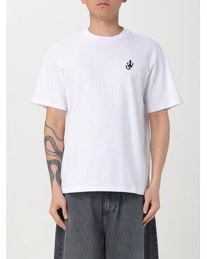 JW Anderson Anchor Logo Tshirt Short Sleeve Crew Neck - White