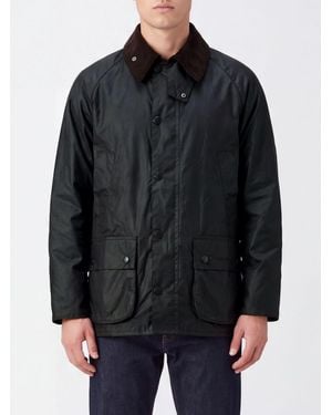 Barbour Bedale Relaxed Fit Waxed Cotton Jacket With Velvet Collar - Black