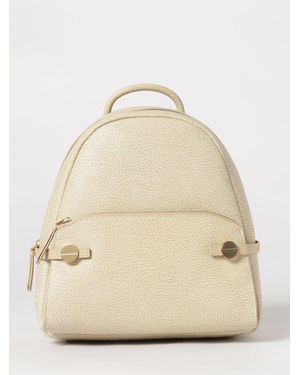 Borbonese Gemini Medium Tasche Aus Nylon Mit Op-Print - Natur