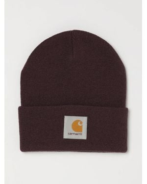 Carhartt Acryl-Beanie-Mütze Mit Umschlag Und Gesticktem Logo - Braun