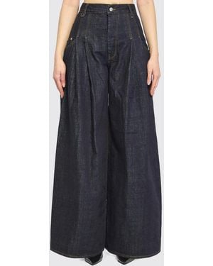 Jacquemus Wide-Leg Cotton Denim Jeans - Blue