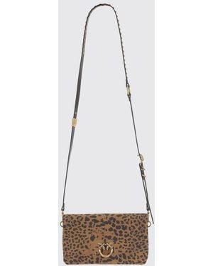Pinko Love One Slouchy Foldover Bag - White