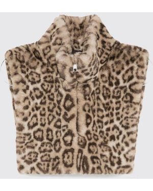 Apparis Halswärmer Aus Kunstpelz Mit Animal-Print Und Reißverschluss - Mehrfarbig
