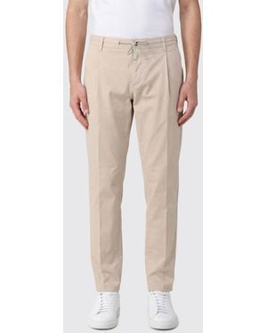 Eleventy Stretch Cotton Pants - Natural