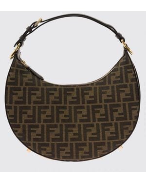 Fendi Borsa Hobo Graphy - Marrone