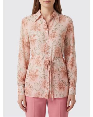 Semicouture Floral Print Viscose Shirt - Pink