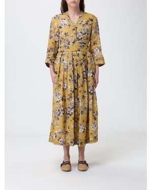 Max Mara Ramie Chemisier Dress - Metallic