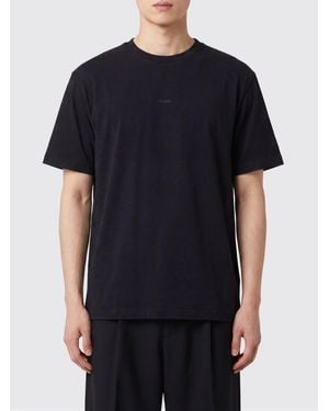 Tatras Crewneck Cotton T-Shirt With Tone-On-Tone Logo On The Chest - Black
