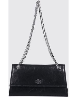 Tory Burch Kira Ruched Leather Bag - White
