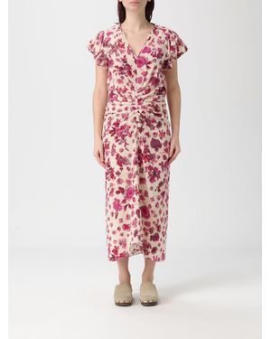 Isabel Marant Terenae Printed Long Dress - Pink