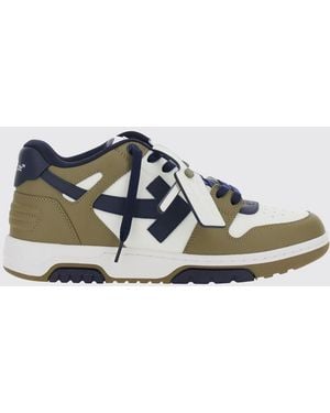 Off-White c/o Virgil Abloh Out Of Office Calfskin Trainers With Arrows Logo - White