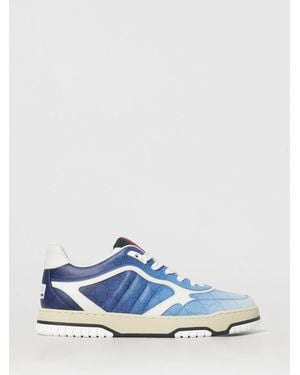 Gucci Re-Web Leder-Sneakers - Blau