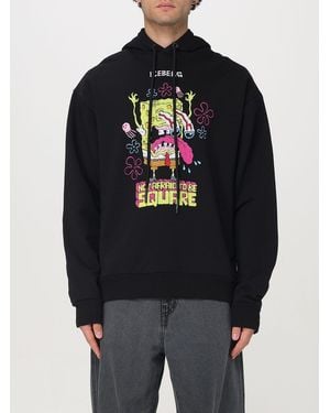 Iceberg Felpa Con Cappuccio E Maxi Stampa Spongebob - Blu