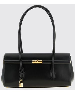 Dolce & Gabbana Dolce &Amp Gabbana Marlene Grained Calfskin Leather Shoulder Bag - Black