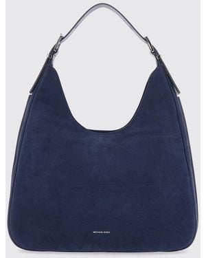 Michael Kors Bolso De Hombro Nolita Large Nubuck Hobo - Azul