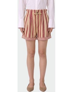 Isabel Marant Striped Cotton Shorts - Multicolor