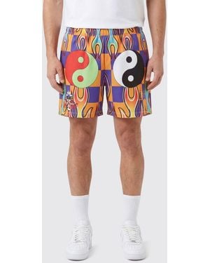Liberal Youth Ministry Printed Nylon Shorts - Multicolour