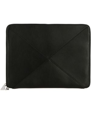 Bottega Veneta Dokumentenhalter aus Leder mit Maxi-Gewebe - Schwarz