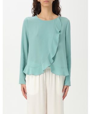 Emporio Armani Crêpe Blouse - Blue