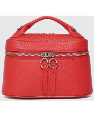 Orciani Joy Hammered Leather Mini Handbag With Double Zip