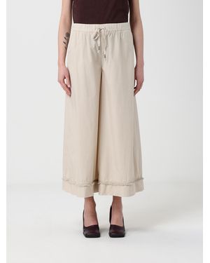 Mason's Cotton Wide Leg Trousers - Natural