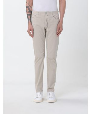 Brooksfield Cotton Slim Fit Pants - Natural