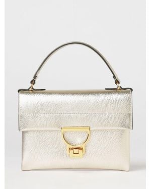 Coccinelle Arlettis Mini Grained Leather Bag - Natural