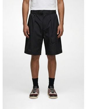 Y-3 Cotton And Nylon Shorts - Black