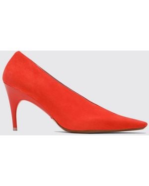 Balenciaga Zapatos De Tacón Duchesse De Ante - Rojo
