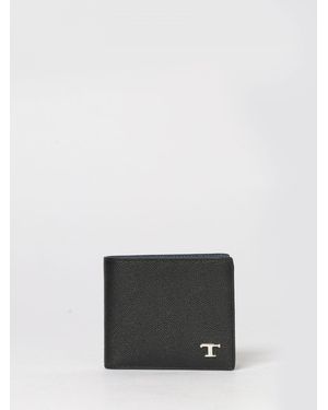 Tod's T Timeless Grained Leather Wallet - White