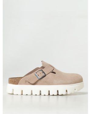 Birkenstock Papillio Boston Chunky Suede Sabots - White